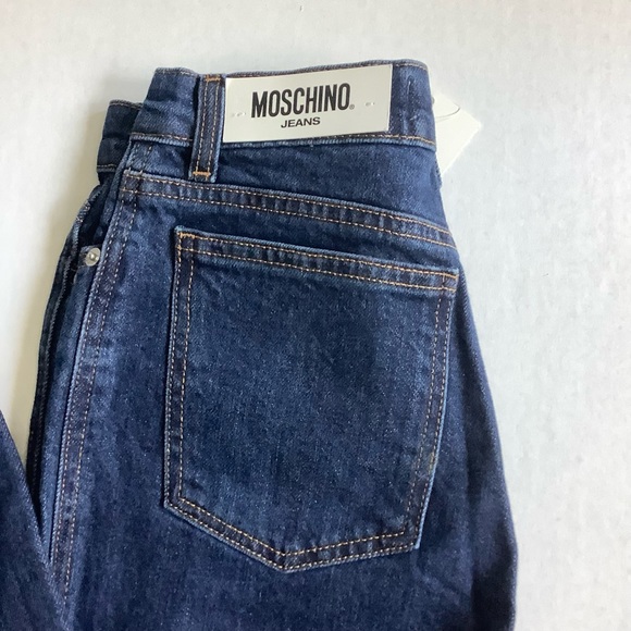 MOSCHINO Denim Straight Leg Jeans Blue 28 - Picture 6 of 12